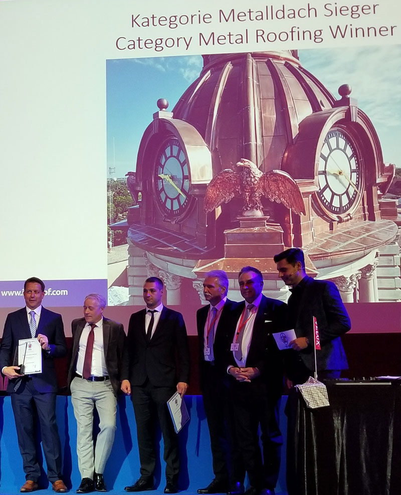 Renaissance Roofing's 1st place winner at the 2023 International Federation for the Roofing Trades Congress and Award Competition in Bolzano, Italy. Renaissance Roofing's 1st place winner at the 2023 International Federation for the Roofing Trades Congress and Award Competition in Bolzano, Italy.