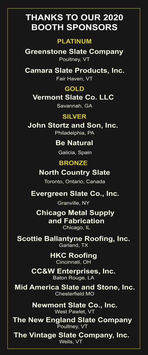 International Roofing Expo 2020 SRCA Booth Sponsors International Roofing Expo 2020 SRCA Booth Sponsors